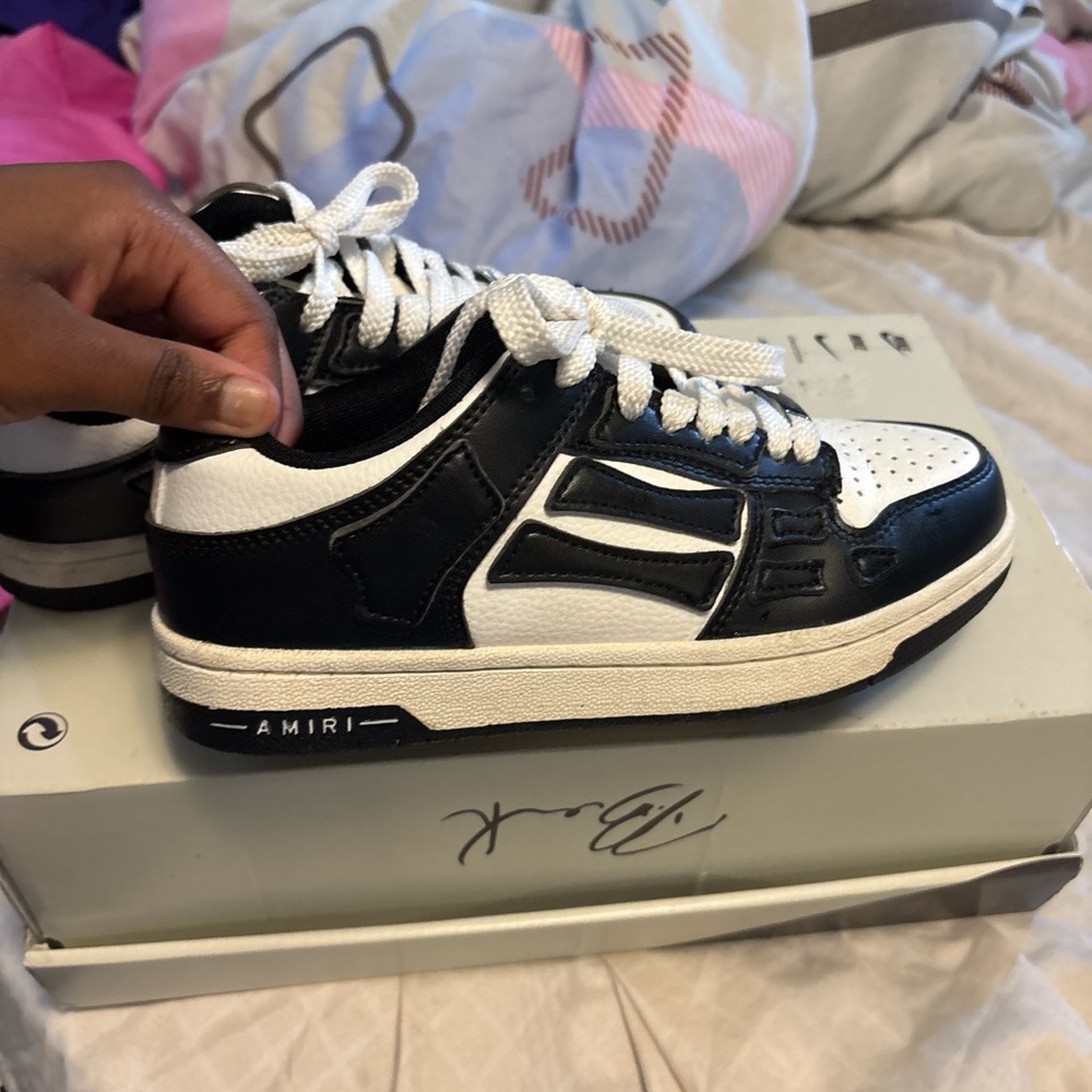 AMIRI Monochrome Lace-Up Sneakers